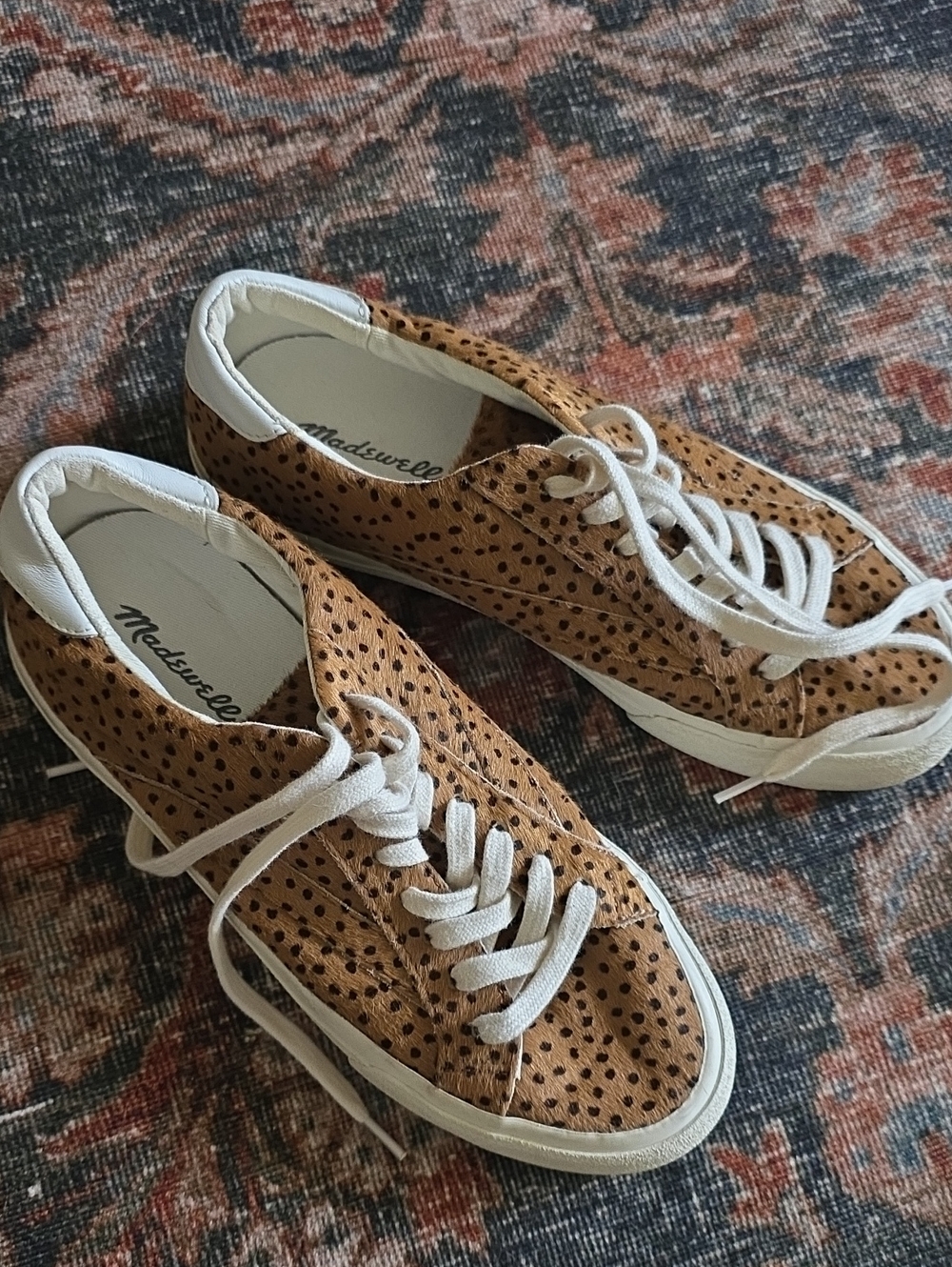 Like New Madewell Calf Hair Sneakers